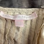 Rebecca Taylor  Silk Chain Embellished Sleeveless Blouse Size 6 Photo 1