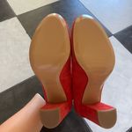 Kate Spade  Red Suede Heels Photo 4