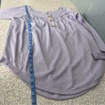 We The Free Must Have Henley Thermal Top Waffle Knit Purple Women's Size Small Photo 7