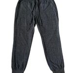 Loft gray stretchy elastic drawstring comfy casual sweat pants joggers small Photo 0