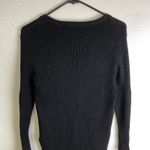 For Love and Lemons Knitz Dress Womens Small Black Harley Long Sleeve Rib Zipper Photo 8