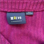 Maeve  by Anthropologie Meryl Button Front Ribbed Cardigan‎ medium holiday Photo 4