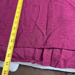 John Mark  Wine V Neck Collared Blouse Medium Photo 6