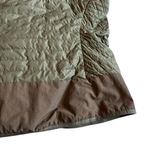 Eddie Bauer  Zip-Down Puffer Quilted Vest Sleeveless Green Brown Size Large Women Photo 7