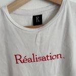 Realisation Par Réal Logo Baby Tee in White Photo 6