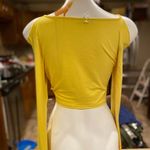 Long sleeve crop top Yellow Photo 1