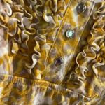 International concepts  Gold Color Splotch Print Flowey Tank Blouse Photo 1