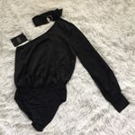 4th + Reckless Women’s black one shoulder choker bodysuit size 2 Photo 2