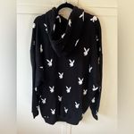 Playboy  x Missguided Tall NWT Women’s Black All Over Logo Hoodie Dress‎ Size 10 Photo 2