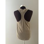 James Perse  Slub Racerback Tank Womens 2 (Medium) Taupe Draped Cowl Neck Photo 2
