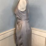Banana Republic Silver Faux Wrap Dress sz 4 Photo 3