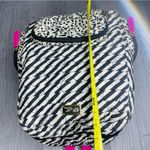 Betsey Johnson Rare  black and white baby diaper bag backpack purse baby bag Photo 4