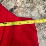 Calvin Klein  Red Vneck Pleated Dress Size 12 New NWT Flattering Business wear Photo 5