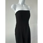 Cache  Contour Ponte Knit Strapless Black Jumpsuit, Sz: 8 Y2K Minimalist (b50) Photo 1
