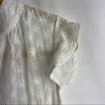 LABEL OF LOVE White Eyelet Short Sleeve Dress NWT Medium Photo 3