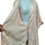 Victoria's Secret Vintage  Gold Label Baby Pink Satin Kimono Wrap Robe One Size Photo 10