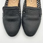 Birdies The Woven Starling Flat Loafer Black Faux Leather Smoking Slipper 7.5 Photo 8