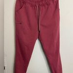 Jaanuu  mauve pink jogger scrub pants size large Photo 0