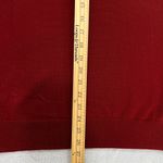 Magaschoni Knit Sweater Womens XS Maroon 100% Wool Crew Neck Academia Classic Photo 10