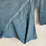 Soft Surroundings | Blue Asymmetrical Hem Cowl Neck Top sz large Photo 5