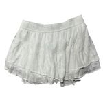 Hollister NWT  Tiered Ruffle Mini Skort White Smocked Waist XL Photo 2