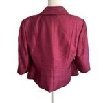 Adrianna Papell Evening Rose Pink Metallic Shimmer Blazer Jacket Size 14W Photo 6