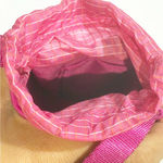 Lululemon  Drawcord Top-Cinch Crossbody Small Phone Purse Pink Nylon Bag Photo 2