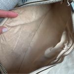 Cult Gaia Ubah Paneled Leather Clutch Bag Purse in Cream Photo 9