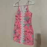 Lilly Pulitzer 20801 Pearl Shift dress in Poolside Blue Love Birds NEW 0 Photo 2