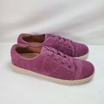 Vionic  Women Berry Purple Slip-on Jean Suede Sneakers Size 8 Elastic Laces Photo 2