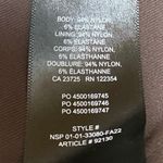 Aritzia  Babaton Women's Brown Plunge V-neck Long Sleeve Slim Crop Blouse Top M Photo 3