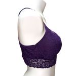 Victoria's Secret PINK Push-Up Lace Bra Purple Large Photo 3