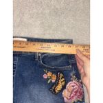 Driftwood Free People Leah Denim Floral Mini Skirt Size 30 in Butterfly Effect Photo 7