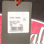 Roberto Cavalli ‎ Sport Size Large Black Italic Glitter Writing Tee NEW Photo 3