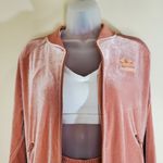 Adidas Originals Pink Velvet Jacket and Shorts Small Photo 3