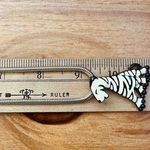 Vintage Necklace Eisenberg‎ Tiger Cat Black White Enamel Pendant Artist Series Photo 14