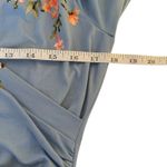 Reb & J 220 Blue Floral Long Sleeve Maxi Dress Large Cottagecore Baby Shower Photo 7