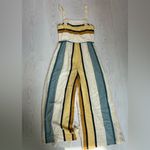 Amanda Uprichard Striped Jumpsuit Pantsuit Convertible Summer Flowy Size Small Photo 1