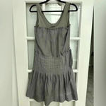 BCBGMAXAZRIA  | Chic Dove Grey April Babydoll Sleeveless Pleated Dress Size 2 XS Photo 2