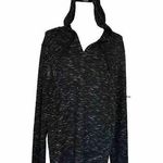 Rock & Republic Long Hoodie V Neck Size Large Active Wear Lightweight Photo 0