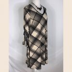 Gabby Skye Women’s  Black & Tan Criss Cross Pattern Anywhere Bell Cuffs Dress 4 Photo 4