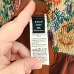 SheIn  Brown Floral Dress Long Sleeve Photo 3