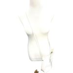 Gucci Vintage 80's White Bag Micro GG Logo Print Crossbody Purse Gold 1980's Photo 10