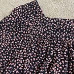 Universal Threads Black Pink Floral Boxy Cut Blouse Photo 1