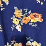 Bobbie Brooks Navy Floral Short Sleeve dress Blue Size 1X Photo 3