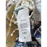 Black Bead  Adjustable Spaghetti Strap  Boho Patchwork Tasseled Trim Dress M Photo 5