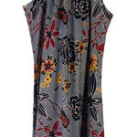 Balance Collection ‎ Women's Size Medium Blue Striped Floral Knee Length Dress Photo 0