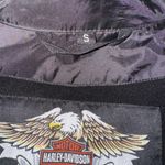 Harley Davidson Wind Breaker Zipper & Velcro Closure Sz smallMultiple Season‎ Black Photo 8