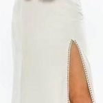 Mac Duggal NWOT  Ieena Crystal-Embellished A-Line Gown white  Size 2 Photo 0