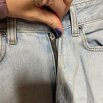 Carmar‎ Denim Super Ripped Straight Leg Jeans Light Wash Blue Size 26 Photo 5